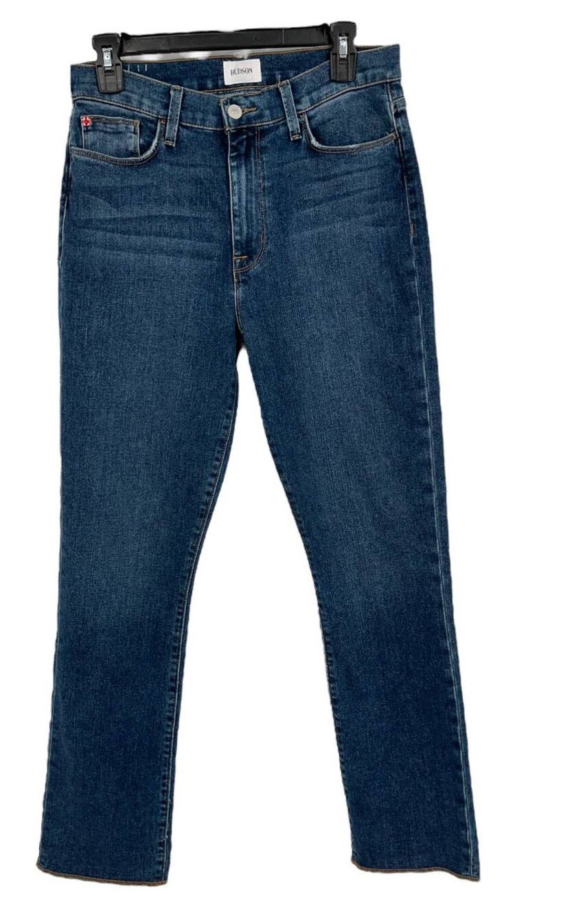 Hudson jeans Blair High Rise straight crop Gwen blue size 28